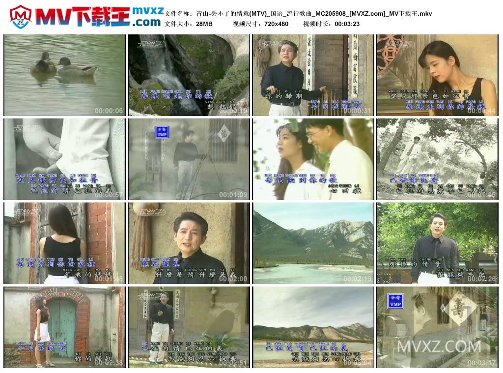 青山-丢不了的情意(MTV)_国语_流行歌曲_MC205908